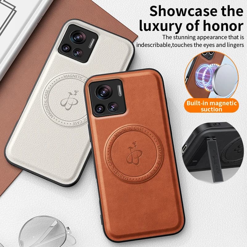 Custodia Protettiva in Pelle con Ricarica Wireless per MOTO Edge 50 Ultra 70 60S 40 Neo 20 Lite 30 Pro 60 Fusion, Cover Magnetica