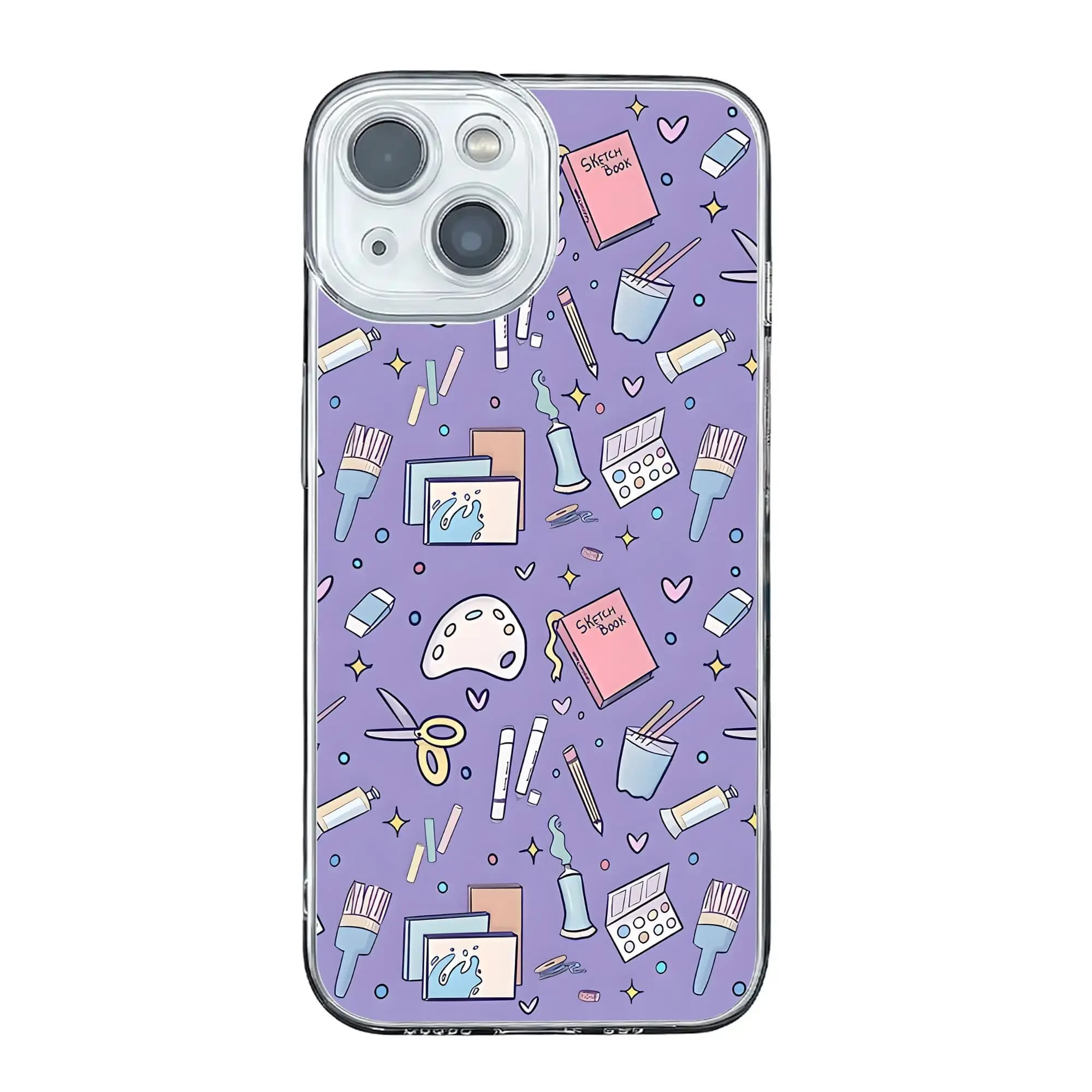 Pattern Supplies Paint Sketchbook Washi Tape Ideas anti-collision Phone Case for IPhone 17 16 15 14 13 12 11 Pro Max Cover