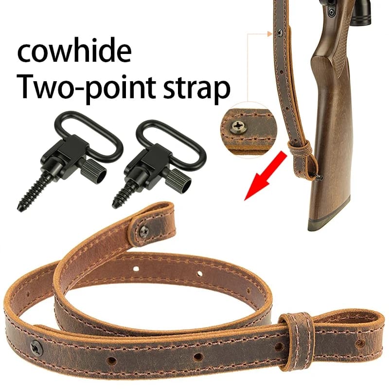 AK Strap Rifle in corda AK47/74 AR15 Cintura a tracolla in vera pelle Nascondi leganti regolabili Cinghia da tiro Accessori da caccia