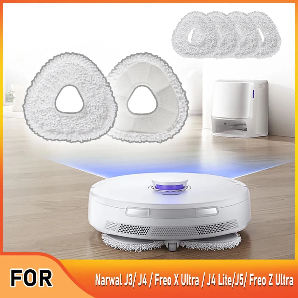 Panni Mop Per Narwal J3/J4/Freo X Ultra/J4 Lite/J5/ Freo Z Ultra Aspirapolvere Spazzare Robot Mop Pad Parte Accessori