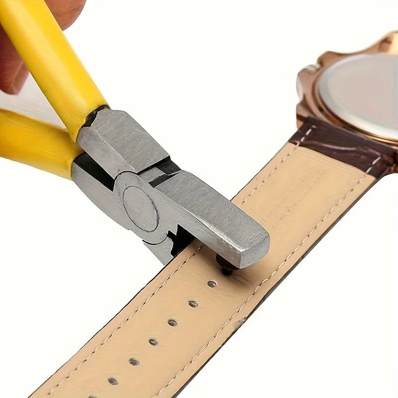 Universal Plier for Drilling Leather 2.0mm - Stressless Repair Tool for Belts, Collars for Dogs, Shoes and Craft Projects - Suitable for Sliding Straps