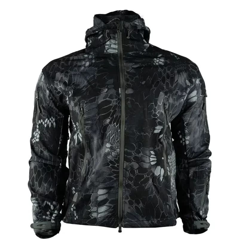 Winter Men's Jacket Casacos De Inverno Masculino Outdoor Python Patterned Jacket Windproof Waterproof and Cold Resistant Sports