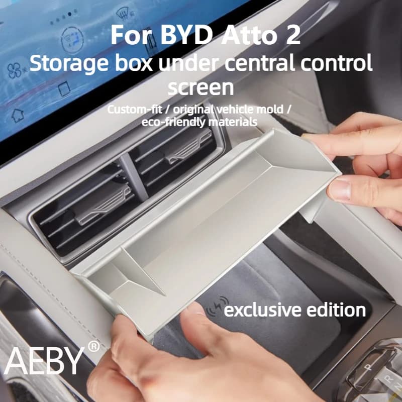 AEBY For BYD Atto 2 2024 Car central console box under the screen, car reorder accessories, interior update