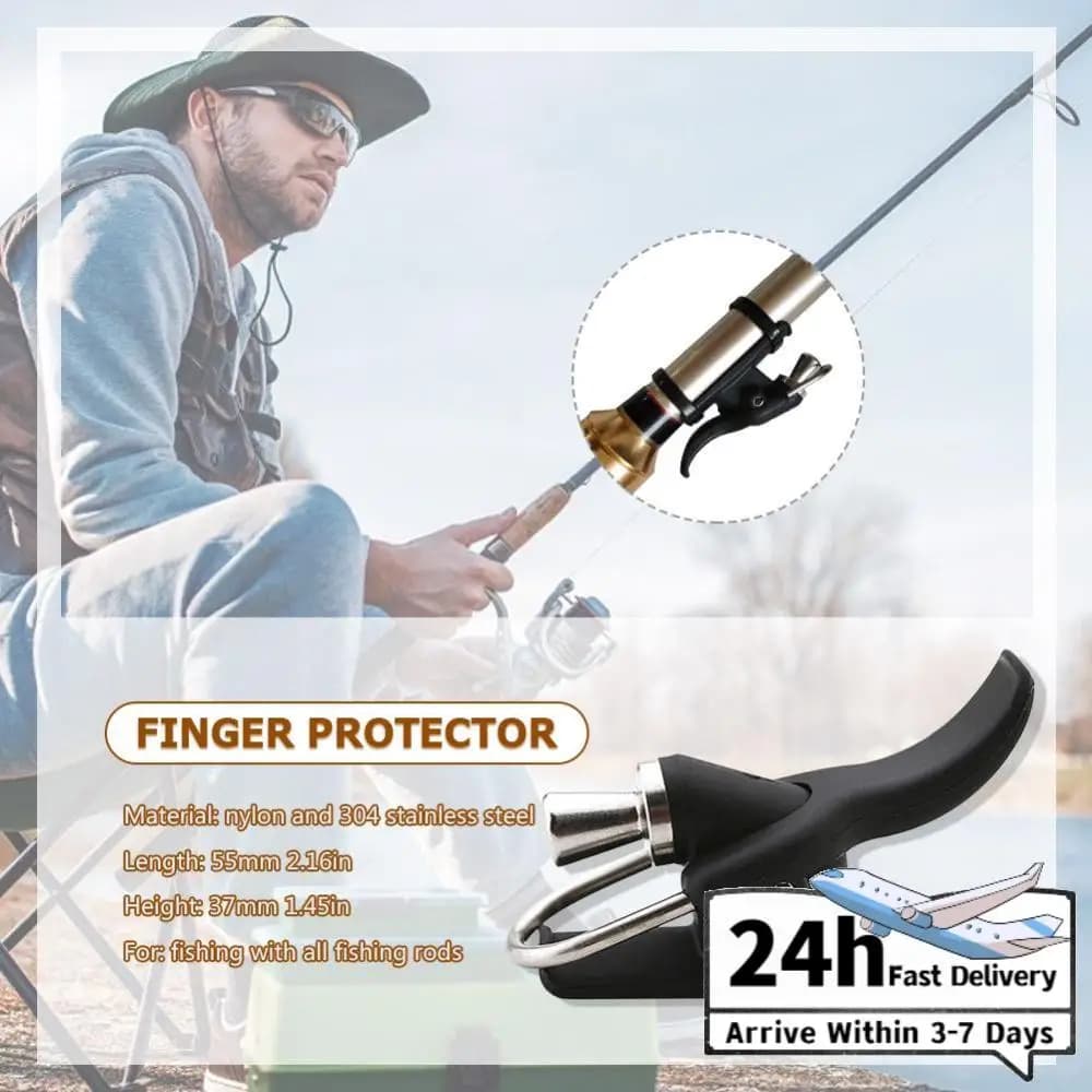 Protezione per Dita da Pesca, Clip di Sicurezza per Lancio, Surf e Casting, Accessori per la Pesca all'Aperto