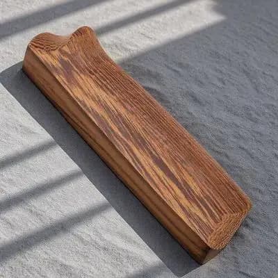 2 Pezzi Manico di Ricambio Premium per Coltelli da Cucina in Acciaio Inossidabile Rinforzato con Materiale in Legno, Impugnatura Comoda Antiscivolo