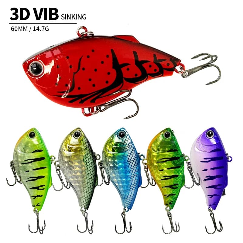 Artificial baits VIB sinking from 60mm 14.7g, hard bait Lipless Crankbait Wobbler Jerkbait, noisy fishing accessories for fishing