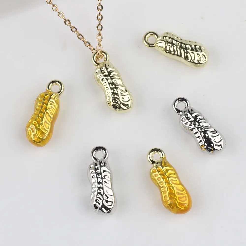 10 pcs/lot 4*13MM In Zinc Alloy Orange Pendants And FAI Pendants From The Bracelet Earrings Accessories