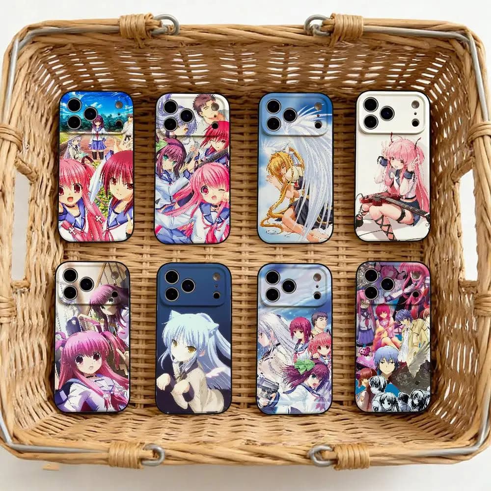 Angel Beats Phone Case For IPhone 17 16 15 14 13 12 11 X XR XS Plus Pro Max Mini Soft Black Cover