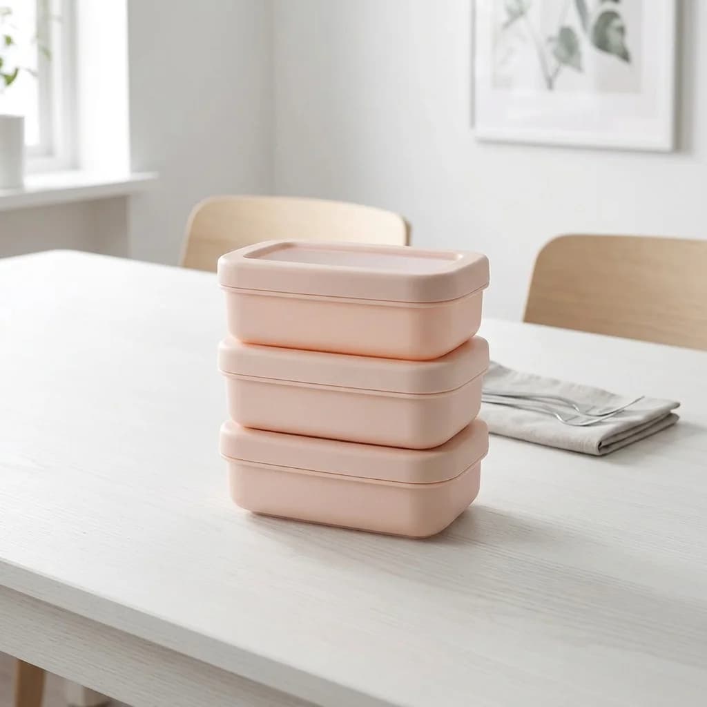 3 Pack 8oz / 238ml Seal Tight Snack Containers 3 Colors Available Stackable Mini Food Storage Boxes with Lids for Snack Dip Sauce Kitchen Travel Daily Use