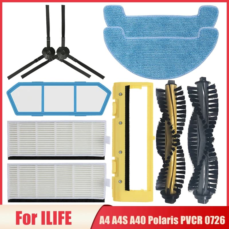 Accessori Per iLife A4 A4S A40 Polaris PVCR 0726 0826 0926 Robot Aspirapolvere Spazzola Laterale Principale Filtro Hepa Mop Parti di Stoffa