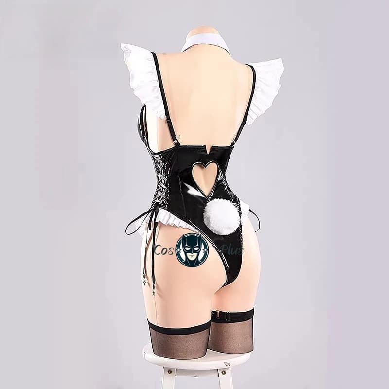 Costume Cosplay Azur Lane Game USS Pasadena Bunny Girl, Abito Sexy da Cameriera Anime, Vestito per Halloween e Feste in Maschera