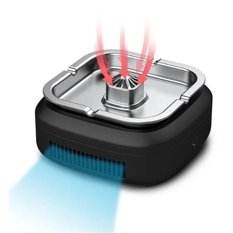 Anti-Odore Anti-Fumo Posacenere Aspirapolvere Posacenere portatile Eliminatore di fumo Purificatore d'aria USB ricaricabile per sigaretta Cohiba