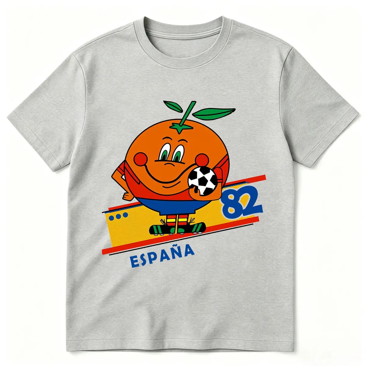 Naranjito Espana 82 Spain Mascot 1982 Football T-shirt divertente da uomo e da donna, abbigliamento alla moda, t-shirt oversize in cotone a maniche corte