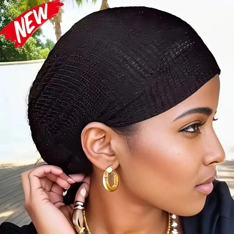 Cappelli a rete musulmani per donna Berretti leggeri portatili in tinta unita Cappellini con teschio islamico Retina per capelli nera