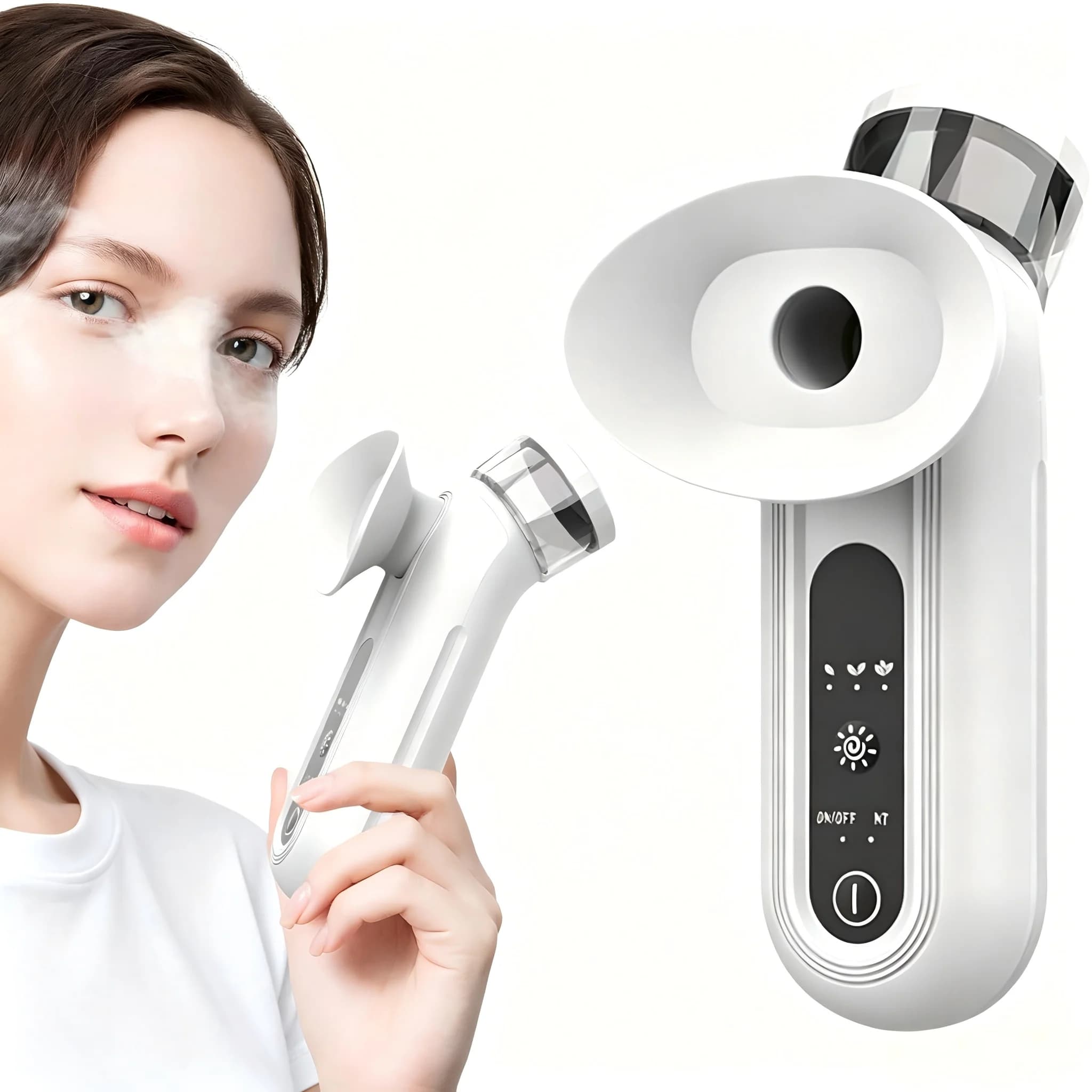 Vapore Device for Eyes, Portable Nebulizer for Dry Eyes, Steam Sprayer for Hydrating Eyes and Faces, Eye Massage, Eye Care Humidifier