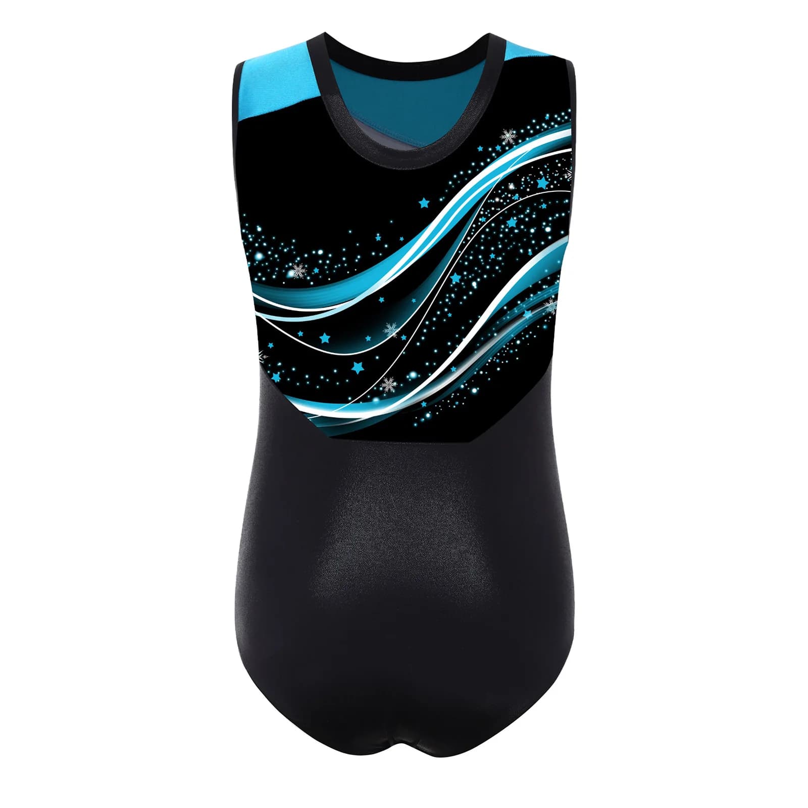 Costume da Pattinaggio Artistico per Ragazzi con Patchwork, Tuta per Ginnastica e Danza, Body per Ginnastica Ritmica, Leotard per Pattinaggio su Ghiaccio