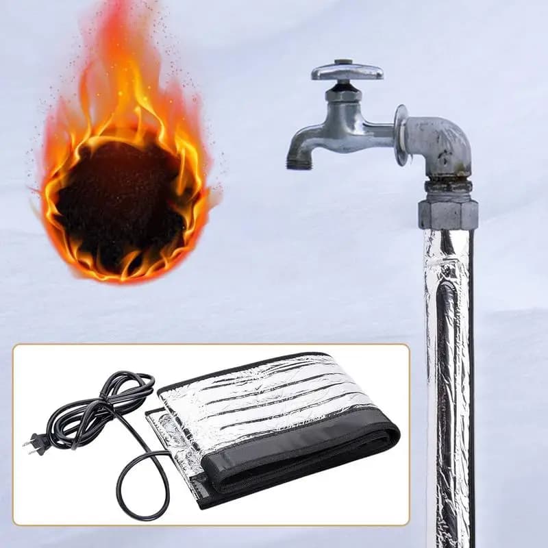 Nastro termico per tubi dell'acqua copertura antigelo 110V 38.5X6 pollici foglio di alluminio coperta per tracce di calore dell'acqua per la protezione dal congelamento del tubo metallico