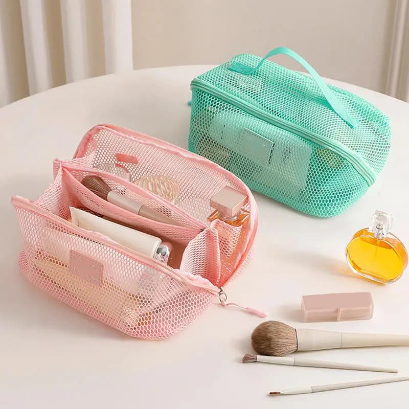 Makeup Organizer Female Toiletry Kit Bag Make Up Case Storage Pouch Vanity Storage, Cosmetic Bag, Organizer Bag For Travel Zip