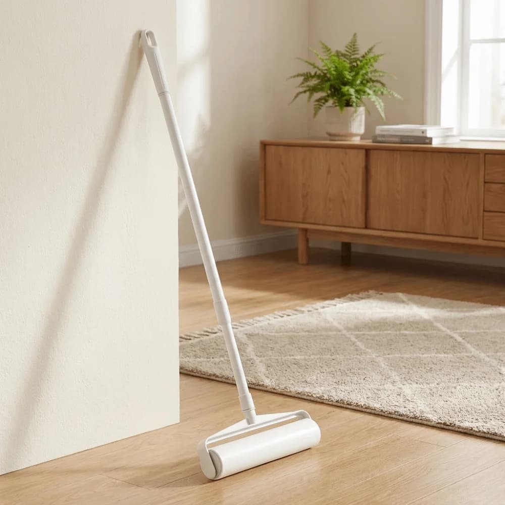 Tearable Telescopic Rod Lint Roller Large Detachable Pet Lint Applicator Sticky Mop Adjustable Hair Dust Remover Bedroom