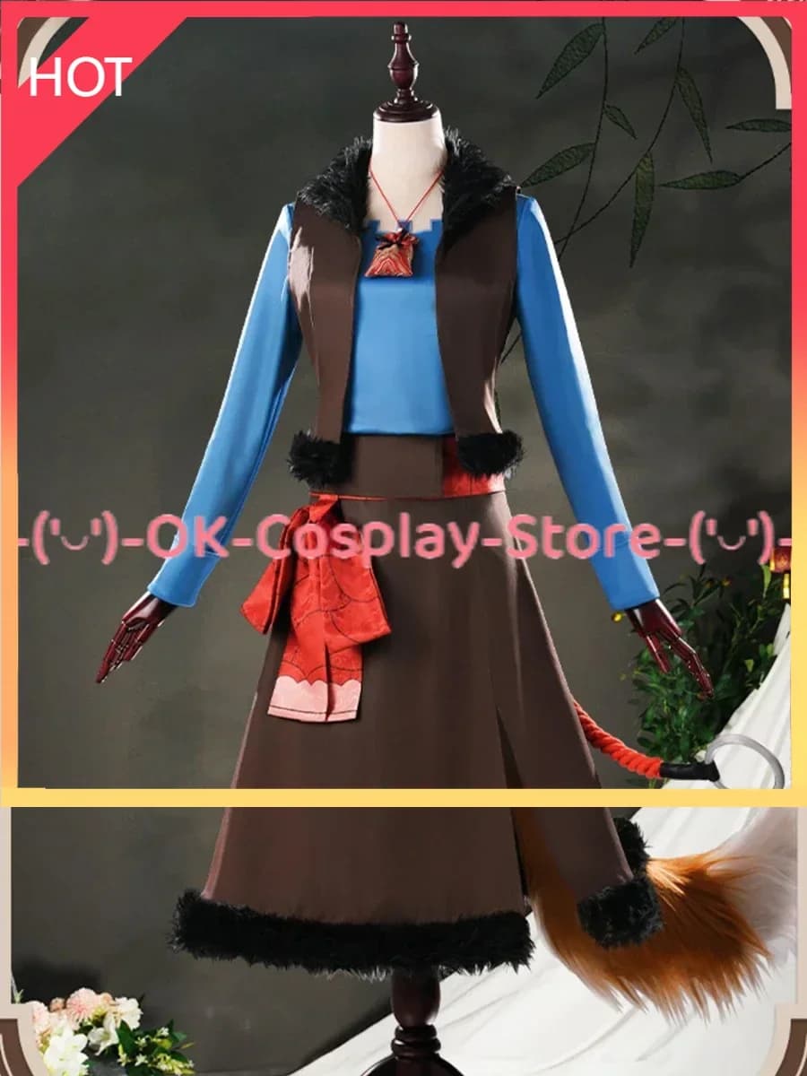 [Su misura] Costume cosplay Holo Anime Spice and Wolf Abito cosplay Abiti da festa Abiti da carnevale uniforme per carnevale di Halloween