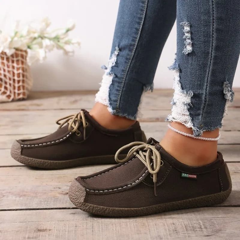 New Arrivals Women's Casual Shoes 2026 Suede Leather, Low Sneakers, Mocassini with Laces, Fashion Women's Shoes, Men's Plus Sizes 36-43