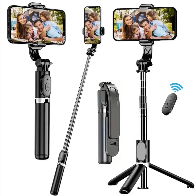 W & O C01 telescopico Selfie Stick treppiede monopiede supporto per telefono cellulare stabilizzatore Gimbal Wireless per supporto iPhone Android