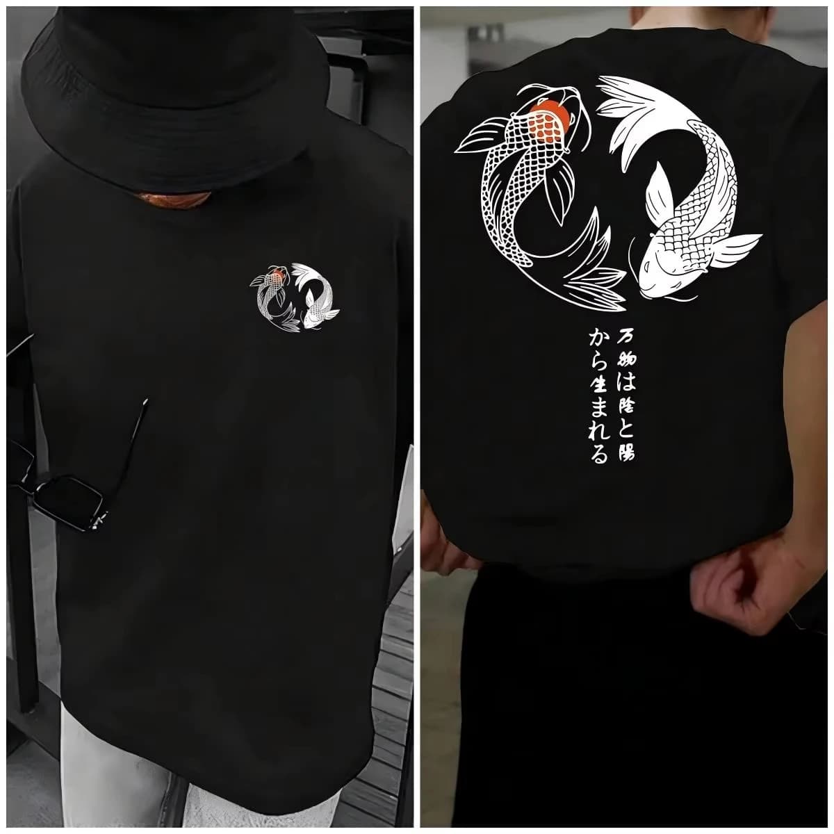 T-shirt Summer Casual Cotton Y2K Street Retro Daily Simple Loose Fitness Running Short Sleeve