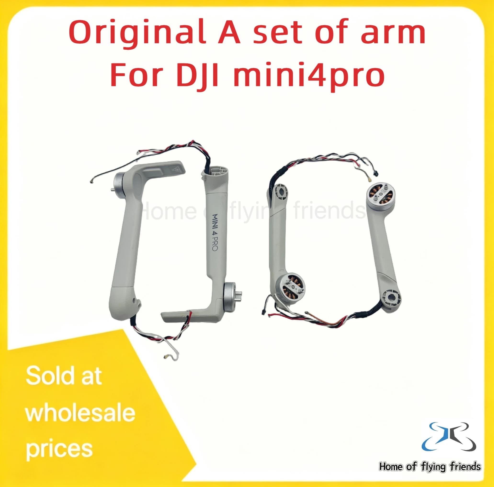 Original Motor Arms for DJI Mini 4 Pro Left Right Front Rear Arm with Motors for DJI Mini 4 Pro Drone Repair Spare Parts