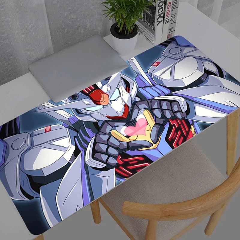 Tappetino per mouse Mobile Suit Gundam nuovo, grande, in gomma, per PC, accessori da gioco, tappetino per mouse, tappetino da scrivania con bordo bloccabile, tappetino per giocatori