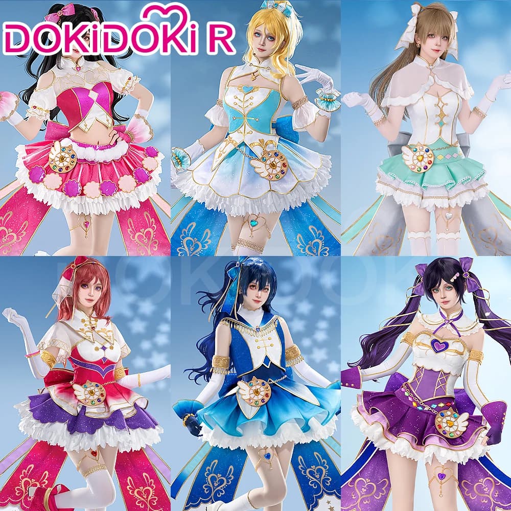 2025 Sonoda Umi Maki Ayase Eli Tojo Nozomi Minami Kotori Nico Rin Costume Cosplay Anime LoveLive! Abito magico per il trucco DokiDoki-R