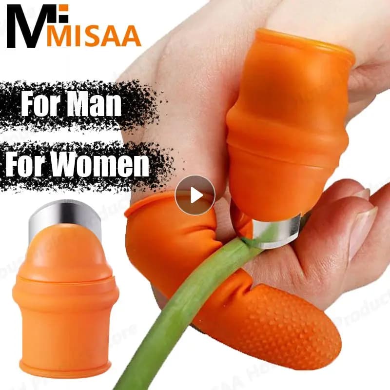 1 pc kitchen cutter garden shears Picking Plant vegetable separator tools for finger cutter for thumb multifunction gardening