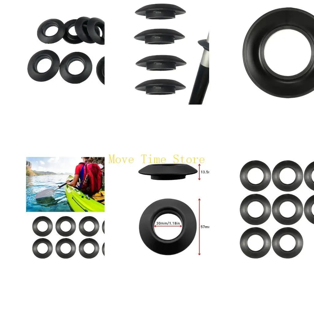 92ME 8x Kayak Paddles Drip Rings for Kayak Canoes Rafting Paddles Shaft 30mm Diameter