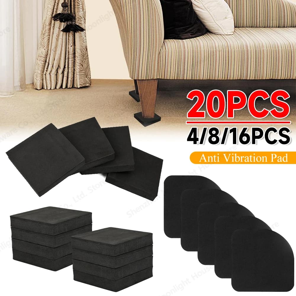 20-4Pc Piedini Anti Vibrazioni Gambe Impermeabili Slipstop Silenzioso Skid Raiser Zerbino Universale Silenzioso Supporto Ammortizzatori Stand Mobili