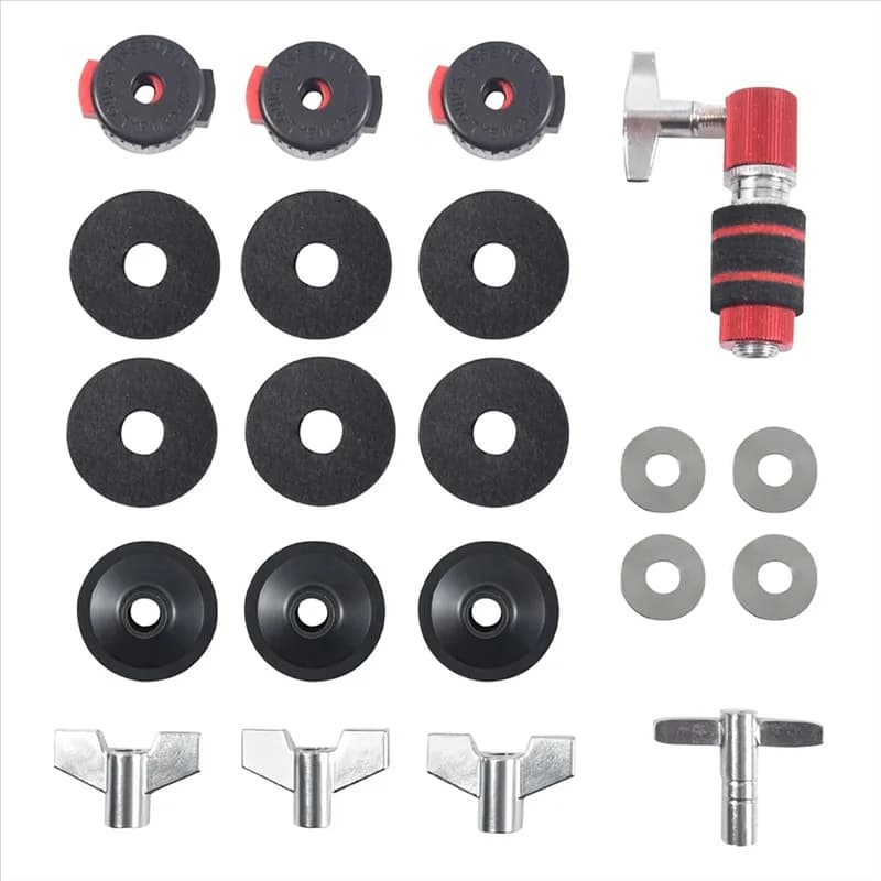 B48B-Kit di sostituzione accessori per base 21 pezzi Frizione standard per charleston per set di feltrini per batteria