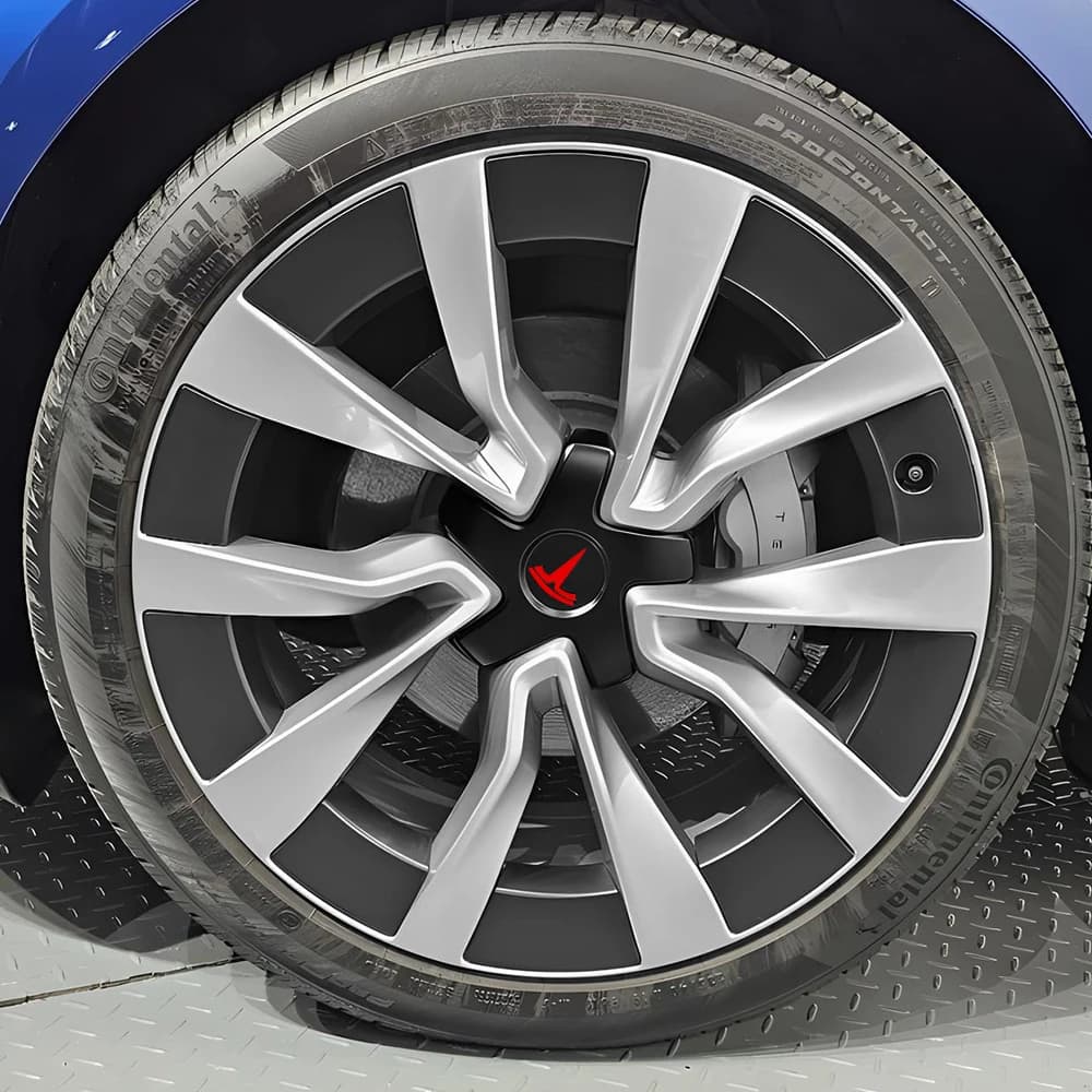 4 coprimozzi di ricambio in ABS a cinque griffe, copriradiale per auto, accessori auto per Tesla Model 3/Y 2018-2021 19 pollici 1044234-B