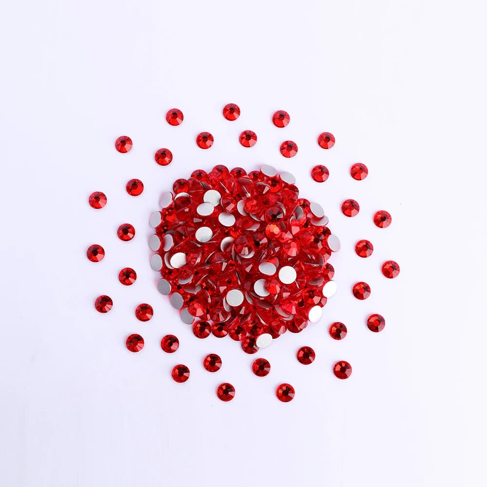 QIIY SS3-SS20 Strass di cristallo con retro piatto Gemme rotonde per nail art e mestieri per abiti fai da te Creazione di gioielli Abiti da sposa