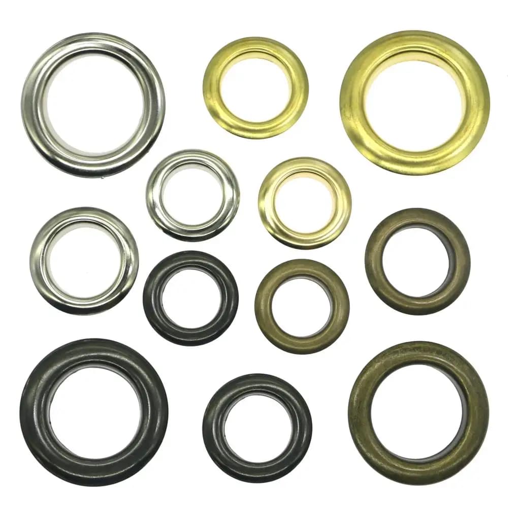 Occhielli grandi in rame puro 25 | 30 | Pressa per occhielli con diametro interno 40 mm, occhielli per tende, tende, occhielli per borse, metallo, ottone