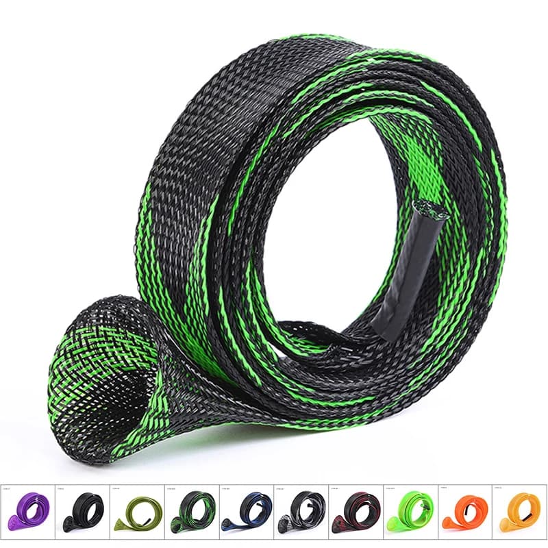 170cm 35mm canna da pesca rete tubo manicotto copertura rete intrecciata protezione asta guanti strumento accessori asta protettiva 10 colori