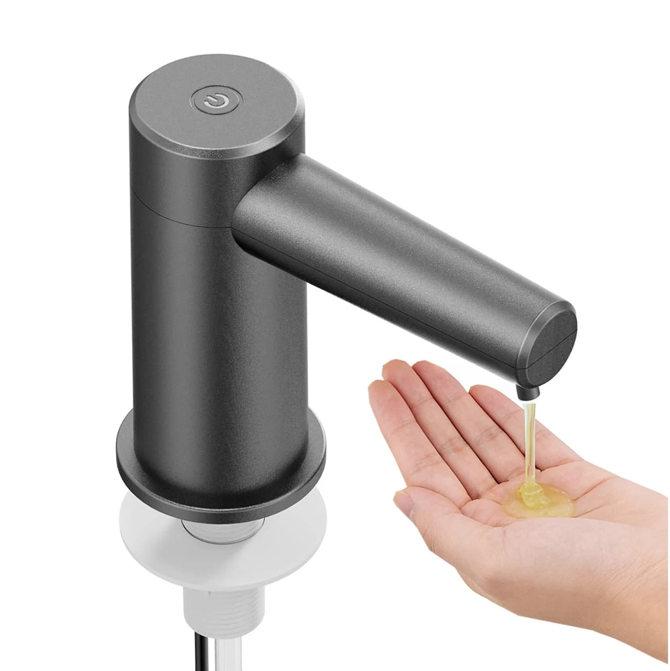 Smart Automatic Soap Dispenser Sensor Touchless Kitchen Sink Bathroom Countertop Plug in Powered Foam Liquid Soap Pump 2 Mode