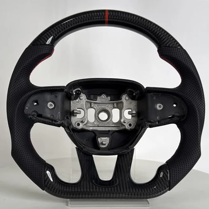 Volante per auto per Dodge Charger Challenger Hellcat Chargersrt Challengersrt Volante in fibra di carbonio