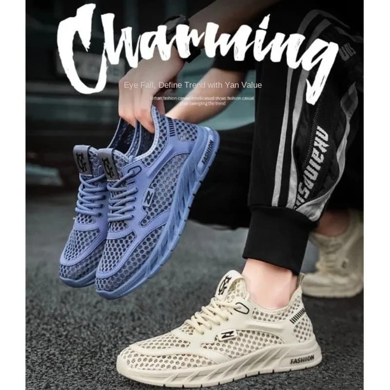 Scarpe Sportive da Uomo alla Moda Ultra Traspiranti in Mesh, Leggere con Suola Morbida, Resistenti all'Usura per Corsa Quotidiana e Sport