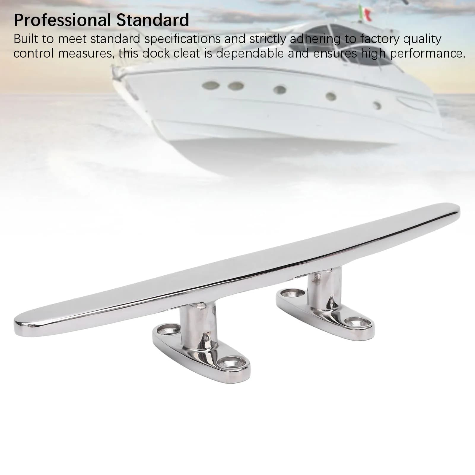 Bitta da Ancoraggio Marina in Acciaio Inox 316 Lucidato, Resistente, per Barche e Yacht