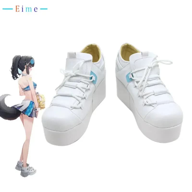 Gioco Blu Archivio Snekozuka Hibiki Scarpe Cosplay Stivali di Carnevale di Halloween Scarpe in PU Puntelli Cosplay Su misura