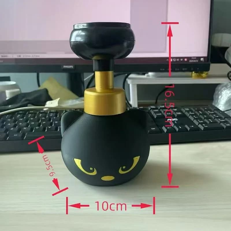 Nuovo simpatico zampa di gatto dispenser di sapone in schiuma divertente simpatico zampa di gatto a forma di fiore bottiglie di pompa di sapone in schiuma amante del gatto regalo arredamento per il bagno
