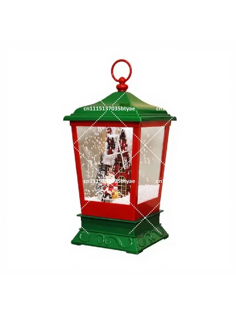Christmas Snow Music Hanging Lights Snow Pendulum Decorations for Kids Gifts
