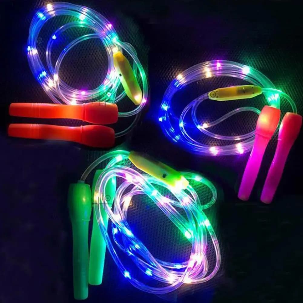 Illuminated Jump Rope Night Exercise Fitness Training Entertainment Glowing Rope Skipping Fun Toys Optical Playing Led Lamp New