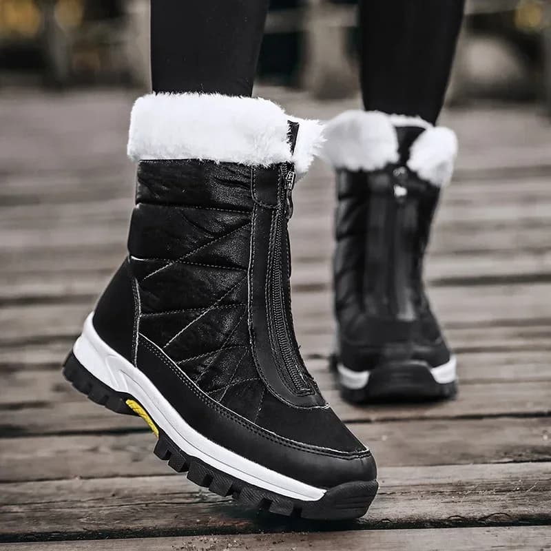 Stivali da neve invernali da donna per sneakers impermeabili Stivali caldi antiscivolo Scarponi da trekking femminili all'aperto Scarpe da lavoro Botas Mujer Zapatos