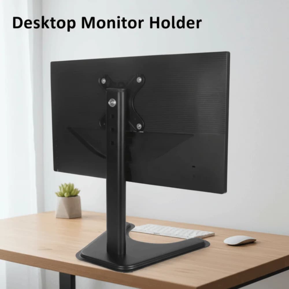 Adjustable Desktop Monitor Holder 14-32 Inches Portable Computer Monitor Stand Increase Height Large Base