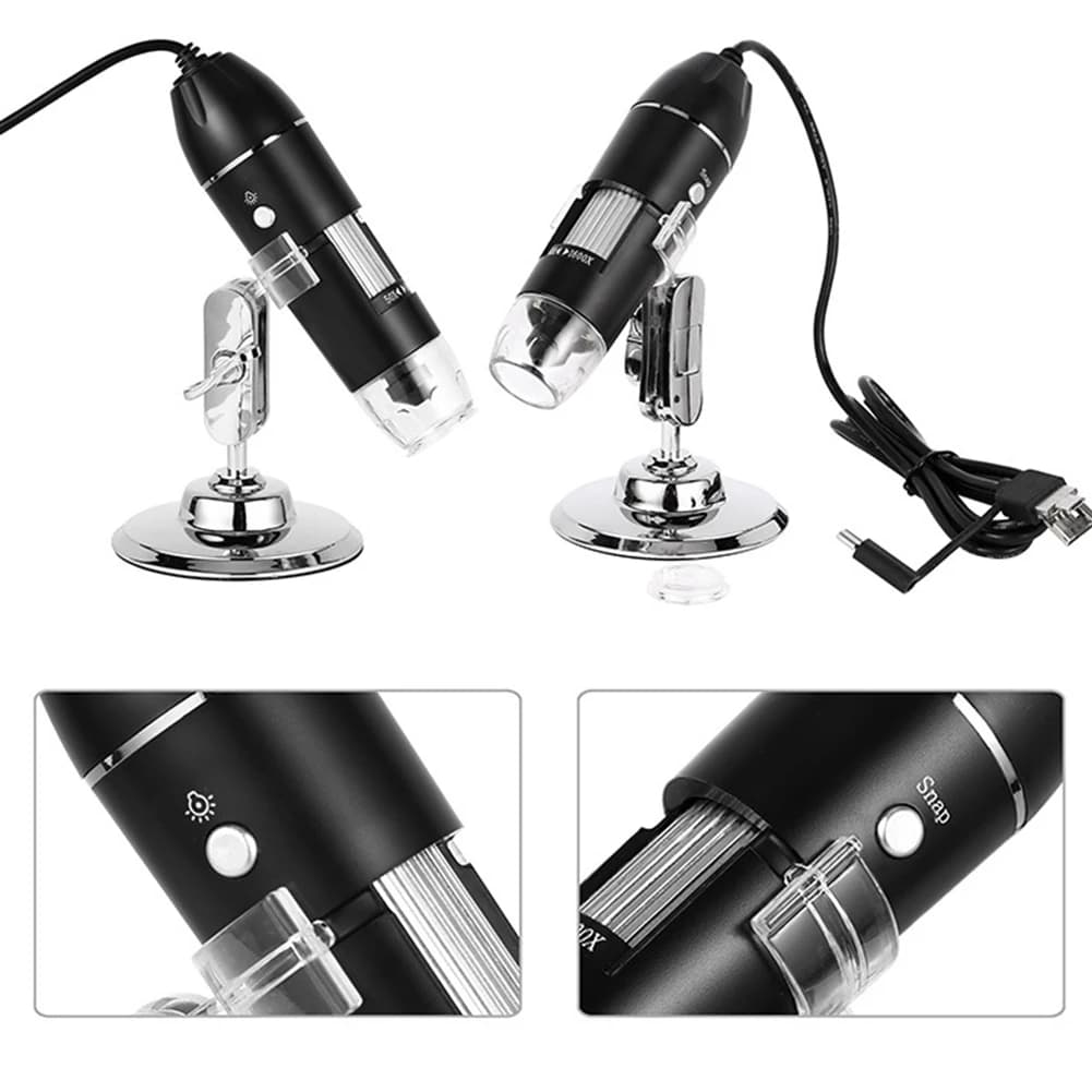 Hot Trend-1600X Microscopio digitale USB Microscopio con ingrandimento Fotocamera compatibile per finestra 7/8/10, microscopio USB portatile