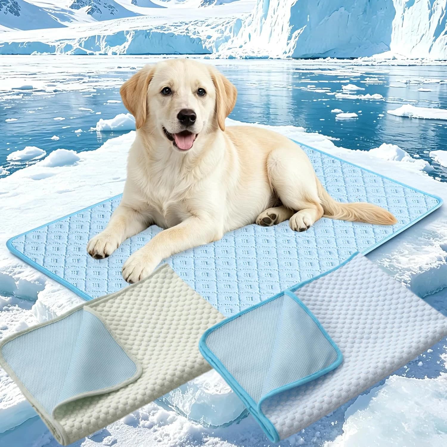Multi-size Pet Sleeping Pads Scratch-resistant Breathable Physical Cooling Comfortable Silk Litter Summer Cool Dog Cat Ice Mat